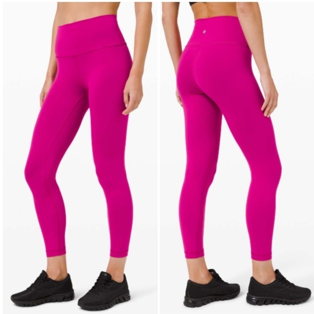 Lululemon Wunder Train High-Rise Tight 25" Ripened Raspberry Magenta Size 2